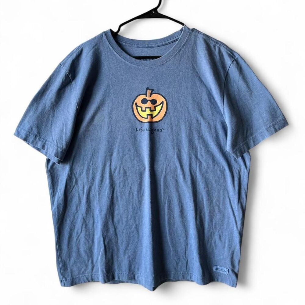 Life is Good® Pumpkin Tee – Halloween Graphic, Size L,